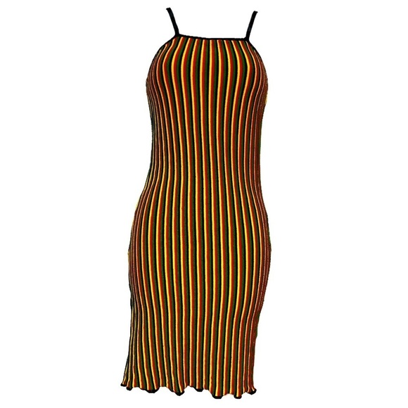 Jamaican Black Red Yellow Green Mini Dress - Picture 3 of 8